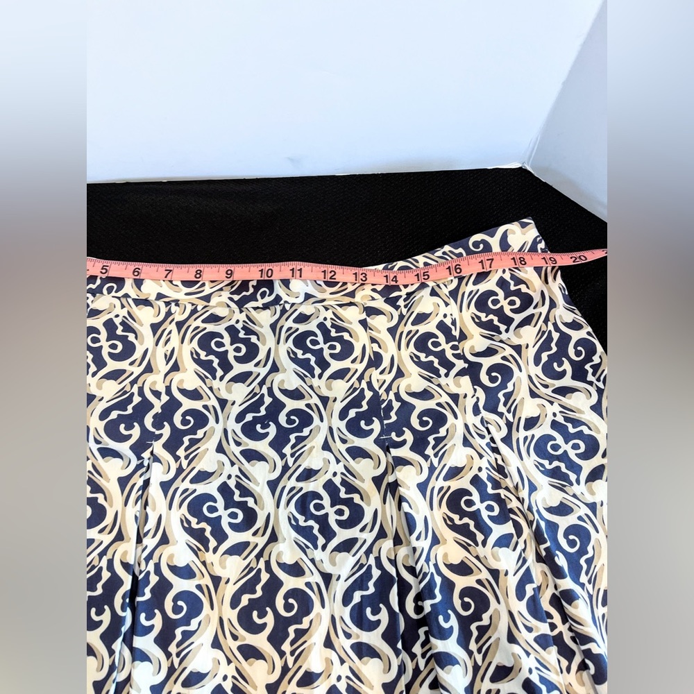 Semantics Xl Geometric Pattern A Line Pleated Ski… - image 8